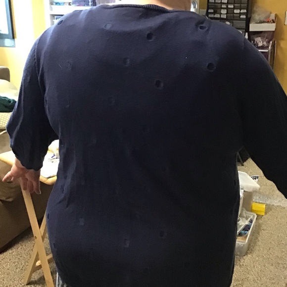 MAGGIE BARNS ESSENTIALS short sleeves cardigan sweater - Picture 8 of 10